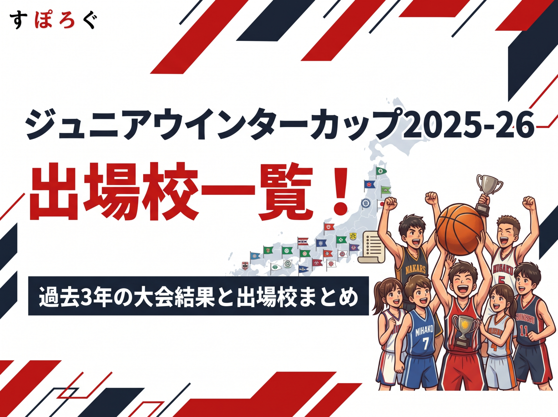 ジュニアウインターカップ2025-26(2026年開催)出場校一覧!過去3年の大会結果と出場校まとめ