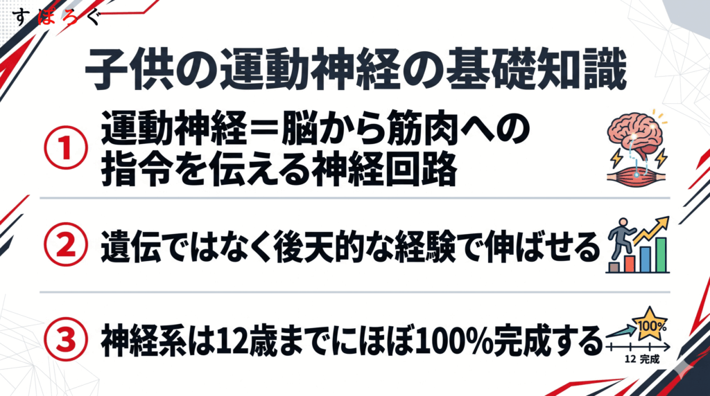 子供の運動神経を伸ばすために知っておきたい基礎知識